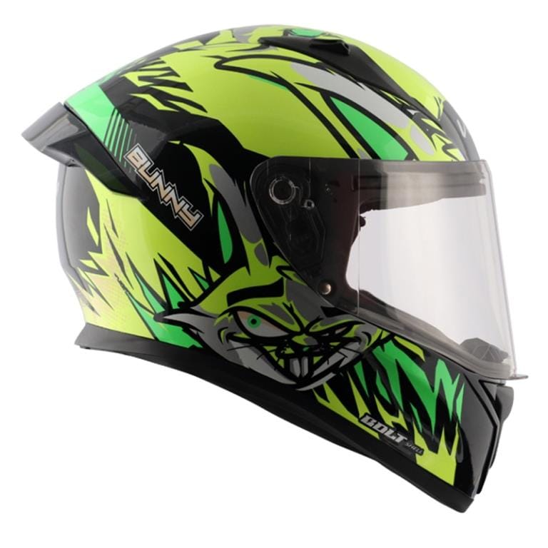 Vega Bolt Bunny Black Neon Yellow Helmet Riders Junction
