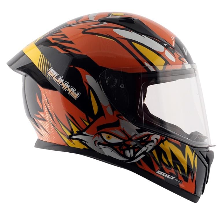 Vega Bolt Bunny Black Orange Helmet Riders Junction 2