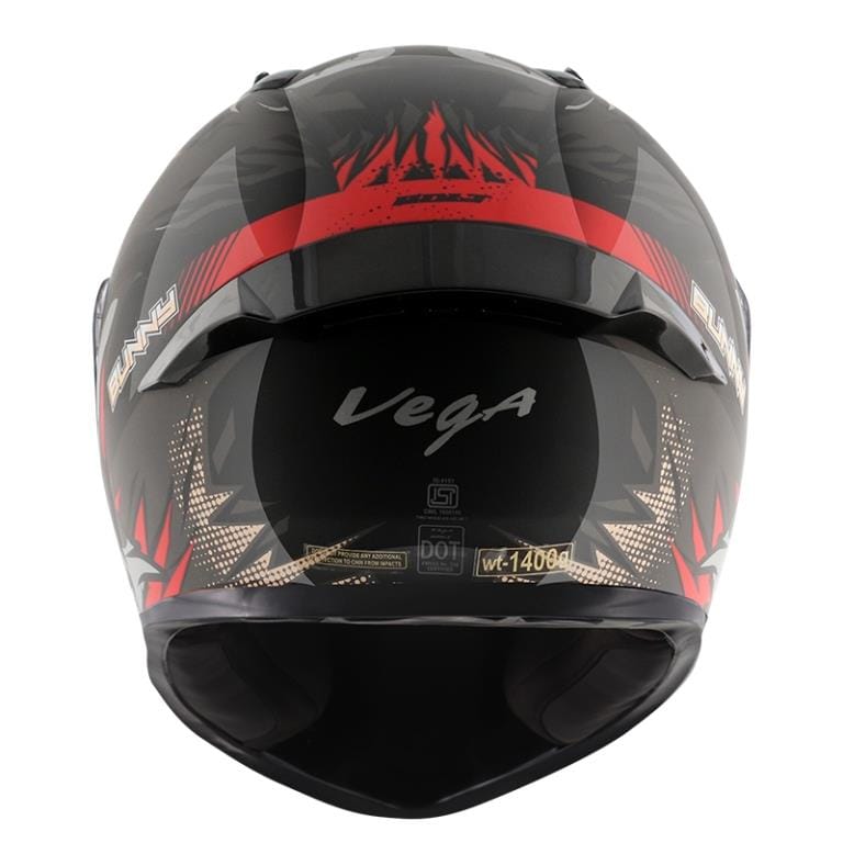 Vega Bolt Bunny Black Red Helmet Riders Junction 1