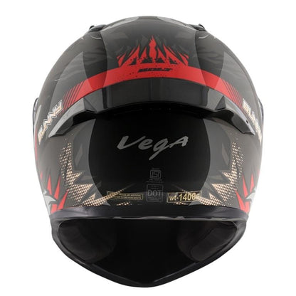 Vega Bolt Bunny Black Red Helmet Riders Junction 1