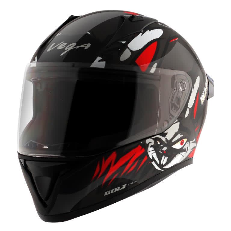 Vega Bolt Bunny Black Red Helmet Riders Junction
