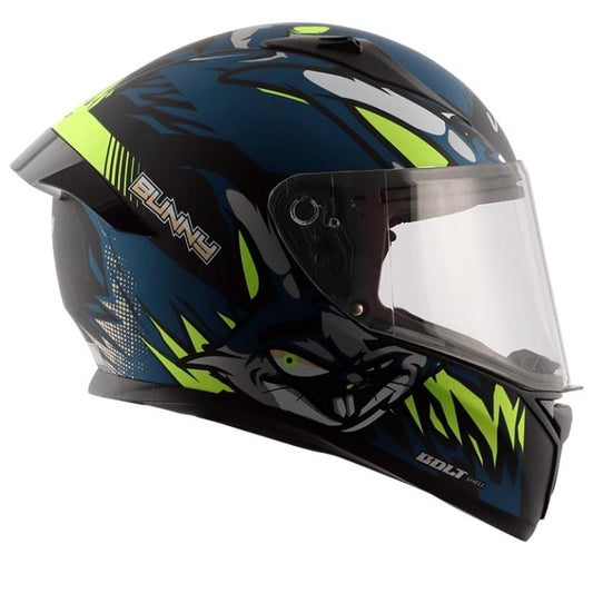 Vega Bolt Bunny Matt Black Blue Helmet Riders Junction 2