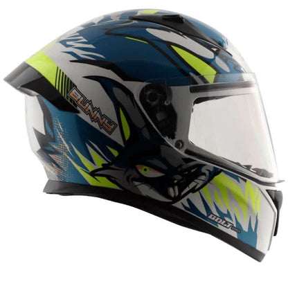 Vega Bolt Bunny White Blue Helmet Riders Junction 1