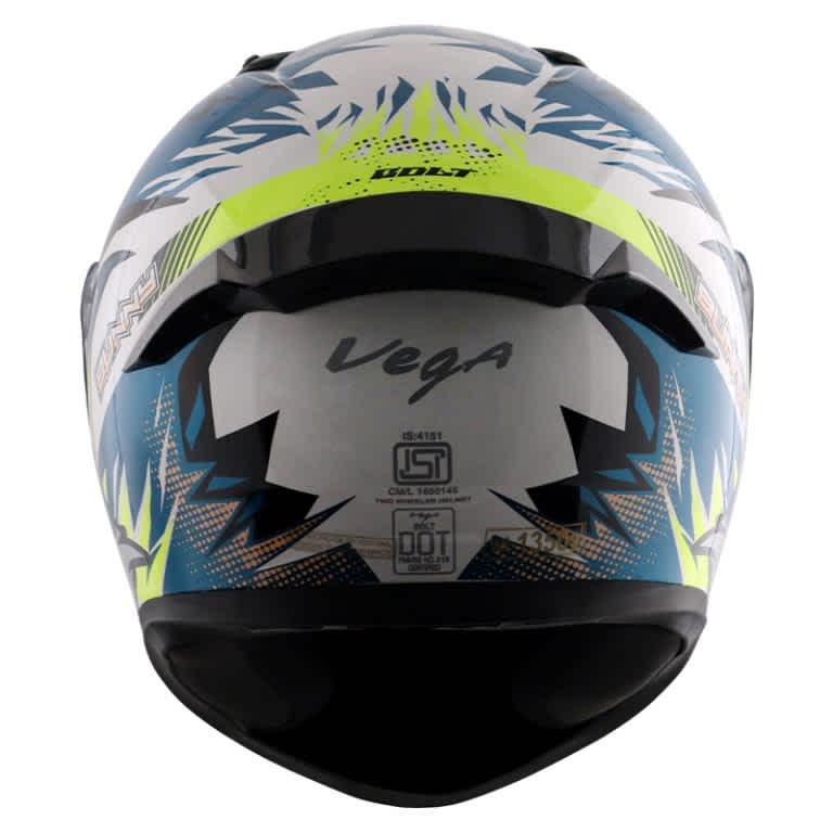 Vega Bolt Bunny White Blue Helmet Riders Junction 2