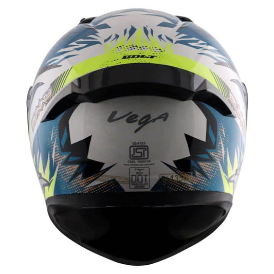 Vega Bolt Bunny White Blue Helmet Riders Junction 2