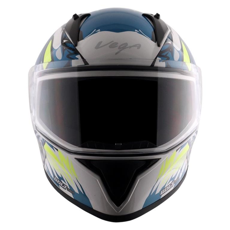 Vega Bolt Bunny White Blue Helmet Riders Junction