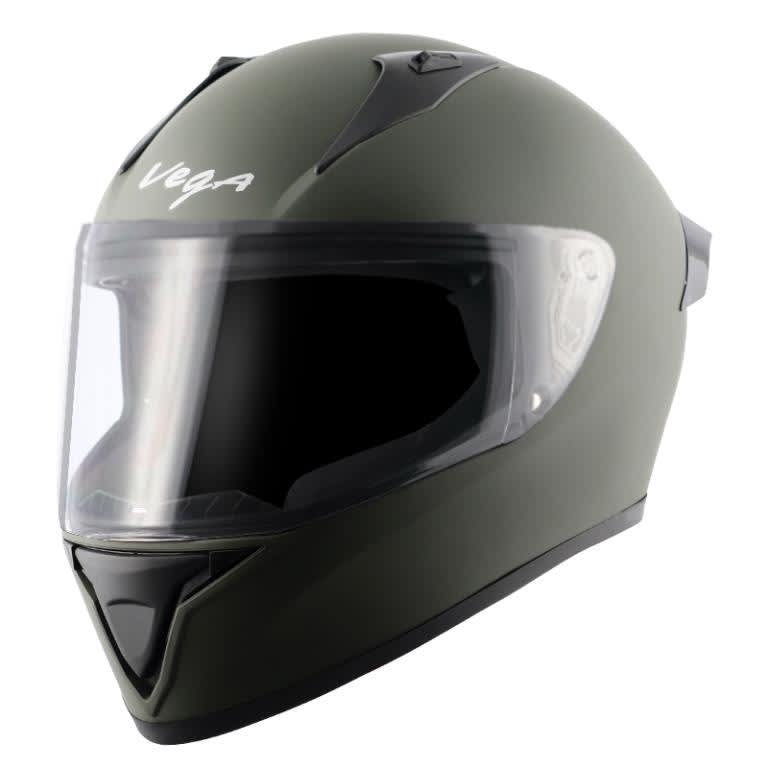 Vega Bolt Dull Battle Green Helmet Riders Junction