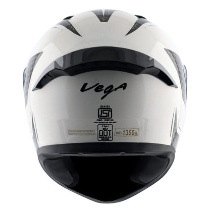 Vega Bolt Hyper White Black Helmet Riders Junction 1 1