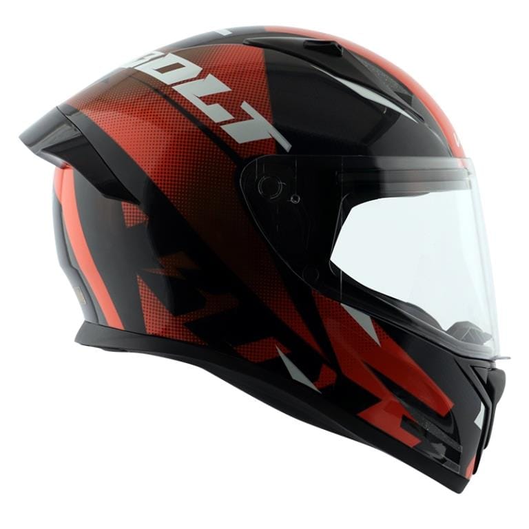 Vega Bolt Macho Black Orange Helmet Riders Junction 2 1