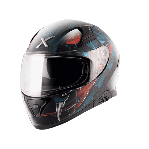 Apex Venomous Helmet Black Blue Glossy