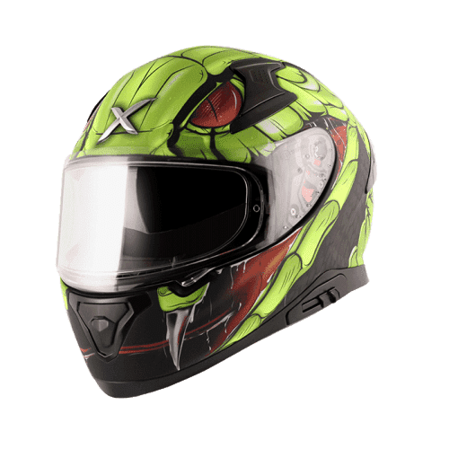 Apex Venomous Helmet Dull Black Neon Green