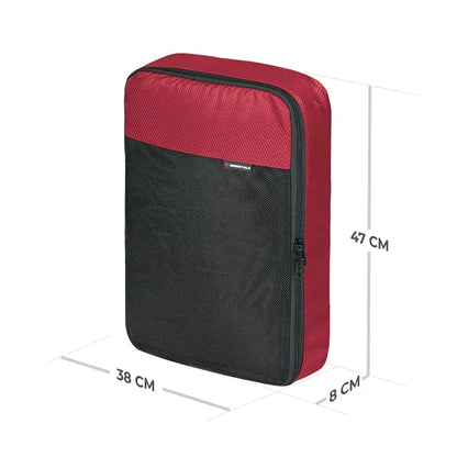 Pack Like a Pro with Viaterra Packing Cubes - Red