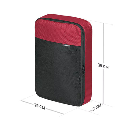 Pack Like a Pro with Viaterra Packing Cubes - Red
