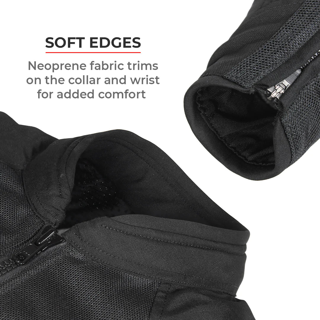 Viaterra Spencer Street Mesh Riding Jacket Black