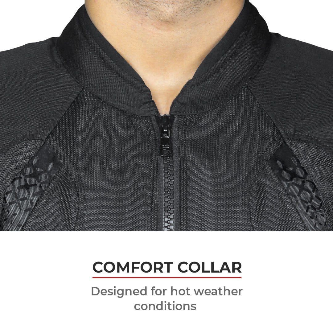 Viaterra Spencer Street Mesh Riding Jacket Black
