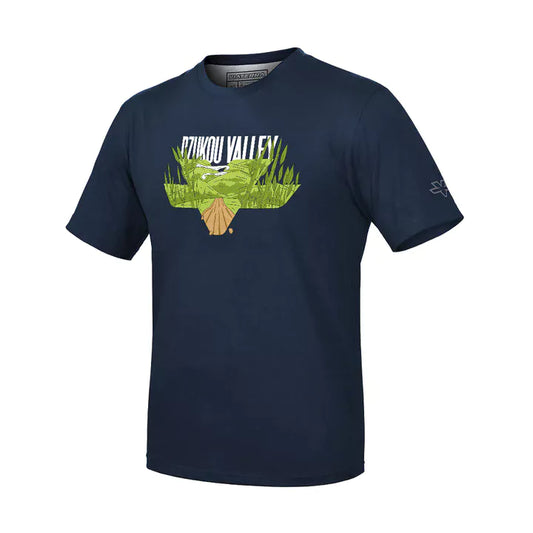 Viaterra Unisex Dzukou Valley T-Shirt-Blue