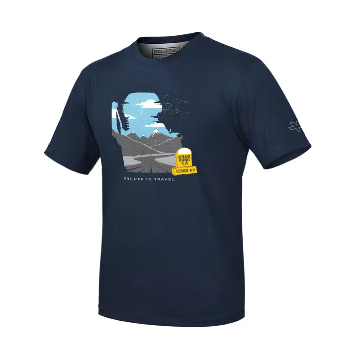 Viaterra Unisex Khardung LA T-Shirt-Blue