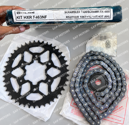 Rolon Chain Sprocket For Triumph Scrambler T400 KIT HXR F 463 NF