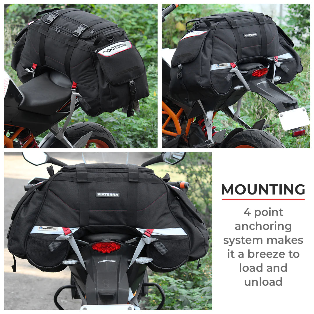 Viaterra Claw 100% Waterproof Tailbag for Bikes