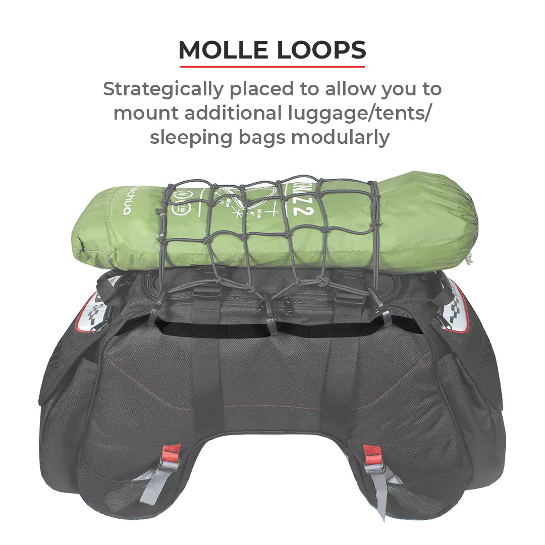 Waterproof Tailbag for Bikes-72L-Orange