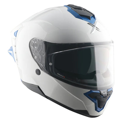 Axor Brutale Corsa Dual Spoiler White Blue Helmet