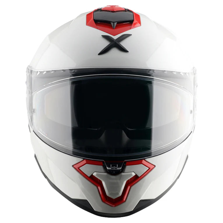 Axor Brutale Corsa Dual Spoiler White Red Helmet