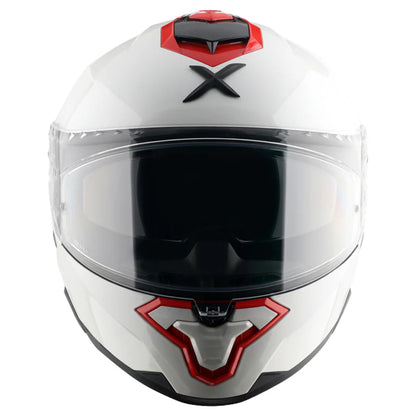 Axor Brutale Corsa Dual Spoiler White Red Helmet