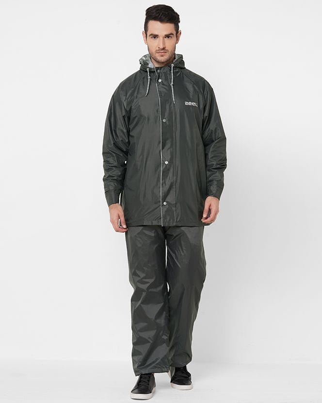 Windy Grey Raincoat for Mens