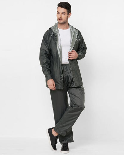 Windy Grey Raincoat for Mens