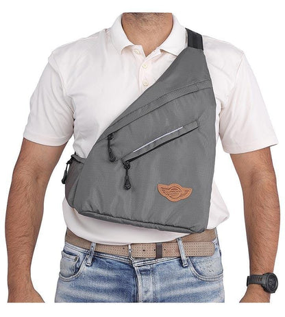 Wing Crossbody Sling Bag-Cross Bag-Grey