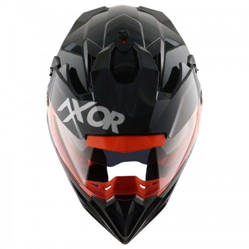 Axor X-Cross Dual Visor SC Helmet-Black Orange