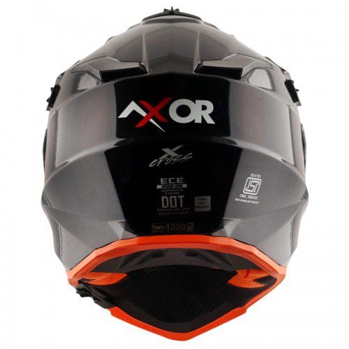 Axor X-Cross Dual Visor SC Helmet-Black Orange