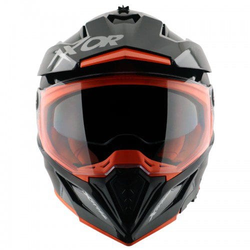 Axor X-Cross Dual Visor SC Helmet-Black Orange