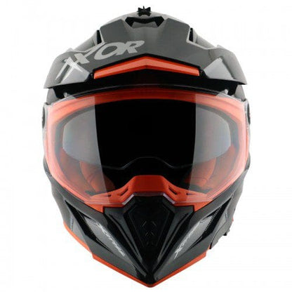 Axor X-Cross Dual Visor SC Helmet-Black Orange