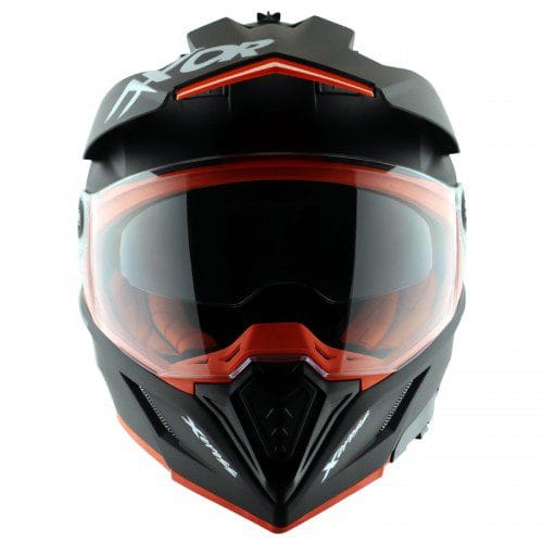 X-Cross Dual Visor SC Helmet-Matt Black Orange