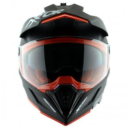 X-Cross Dual Visor SC Helmet-Matt Black Orange