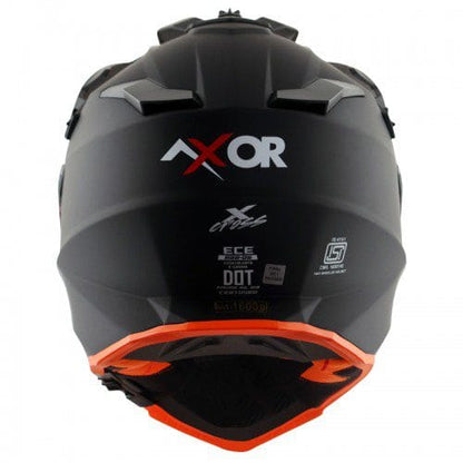X-Cross Dual Visor SC Helmet-Matt Black Orange