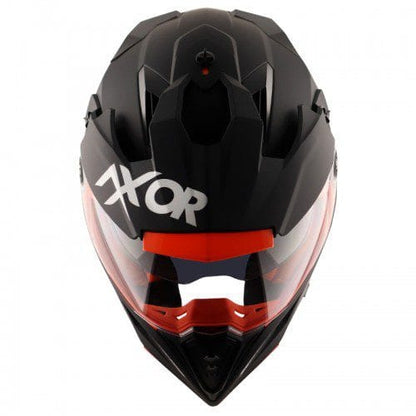 X-Cross Dual Visor SC Helmet-Matt Black Orange