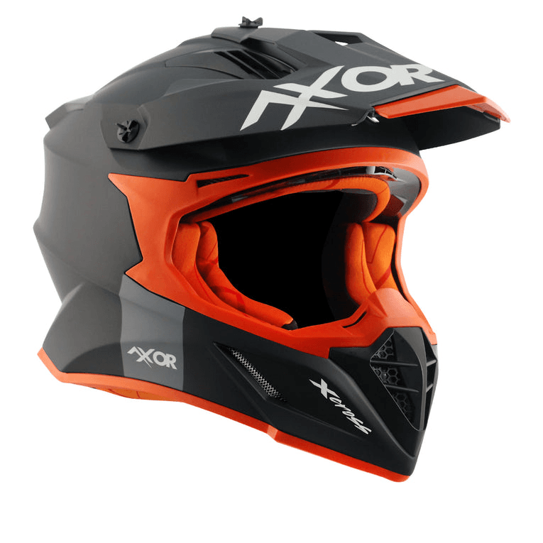 Axor X-Cross Off Road Helmet Dull Black Orange