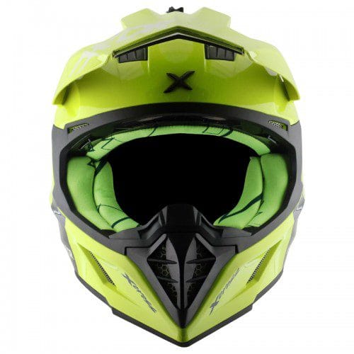 Off Road Helmet Glossy Neon Yellow Green