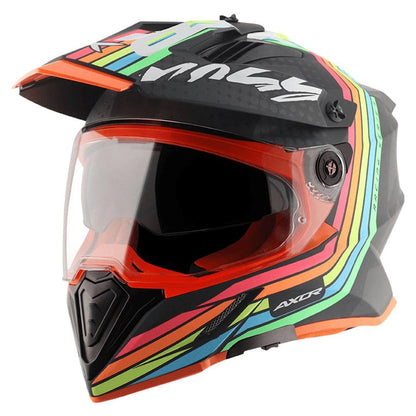 X-Cross X2 Dull Black Grey Dual Visor Helmet