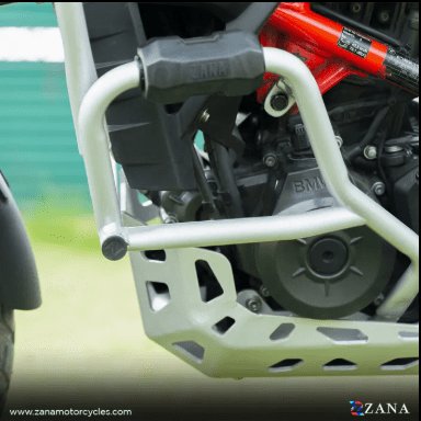 Zana Lower Engine Guard For BMW 310 GS (with Slider ,Silver, Stainless Steel) ZI-8456