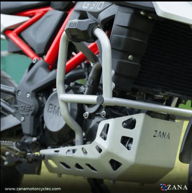 Zana Lower Engine Guard For BMW 310 GS (with Slider ,Silver, Stainless Steel) ZI-8456