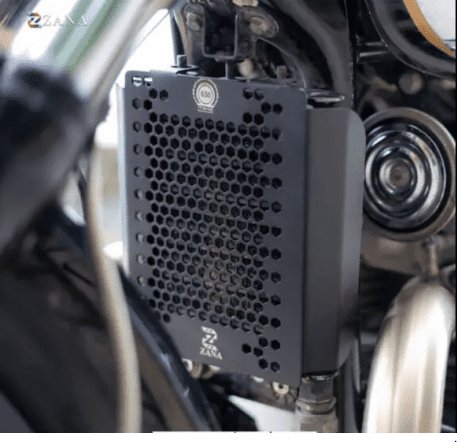 Zana Radiator Guard For Bear 650 (Honeycomb, Aluminium, Black ) ZI-8062
