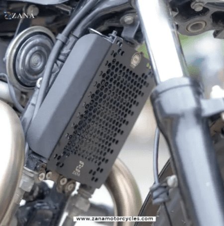 Zana Radiator Guard For Bear 650 (Honeycomb, Aluminium, Black ) ZI-8062