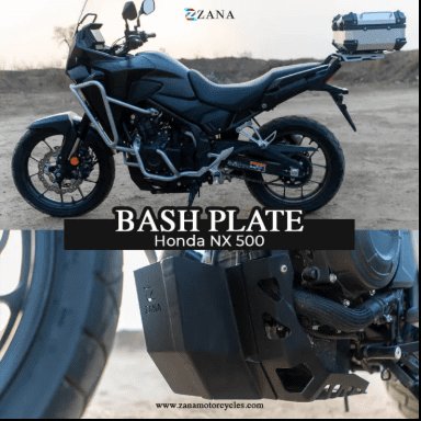 Zana Bash Plate for Honda NX500 (Black) ZI-8474