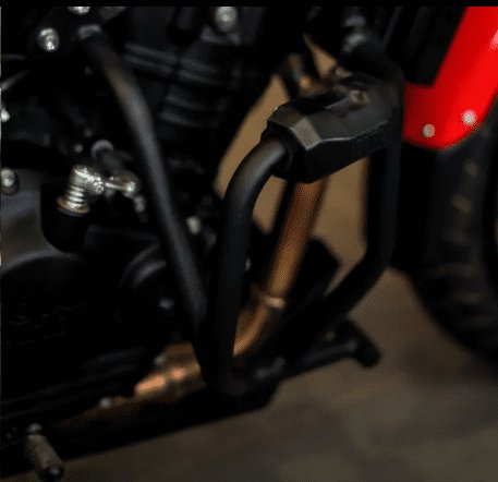 Zana Crash Guard for Guerrilla 450 (with Puck, Black Texture, Mild Steel) - Type-2 ZI-8520