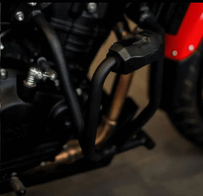 Zana Crash Guard for Guerrilla 450 (with Puck, Black Texture, Mild Steel) - Type-2 ZI-8520