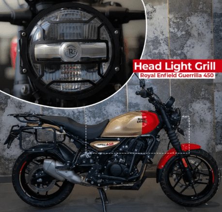 Zana Head Light Grill for Guerrilla 450 (Black) - Type-2 ZI-8437