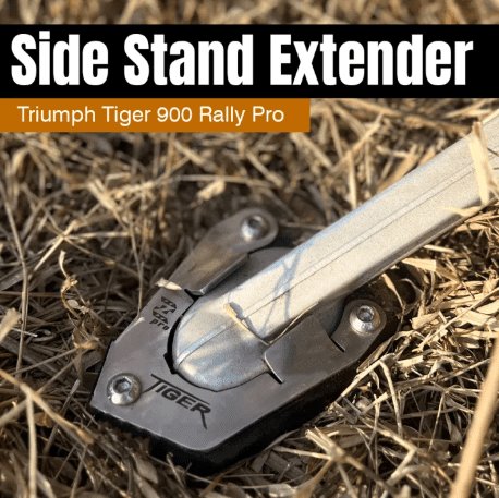 Zana SIDE STAND EXTENDER FOR TIGER 900 RALLY PRO (ALUMINIUM & STAINLESS STEEL) ZP-020